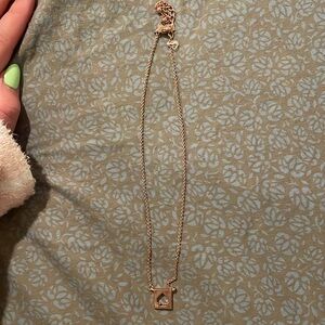 Kate spade New York rose gold spade necklace